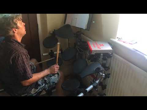 advanced 332 beat. Cross rhythm ride/cowbell pattern, RR ostinato. 3 of 2