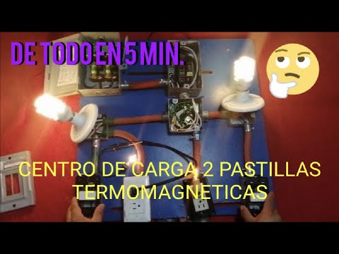 CENTRO DE CARGA, 2 PASTILLAS TERMOMAGNÉTICAS -  ¿CóMO CONECTARLO?