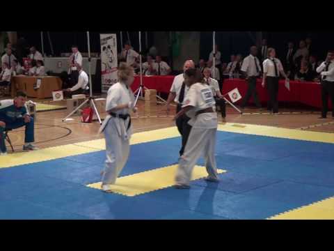 BritishKarate Kyokushinkai 8th Cup of Europe Marina Sobanina v Begonia Pachecocifre