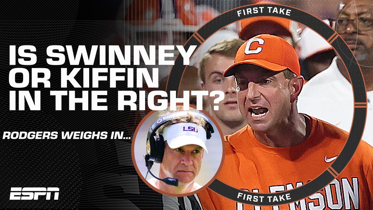 Jordan Rodgers responds to Dabo Swinney: ‘IT’S FOUL!’ 🗣️ | First Take