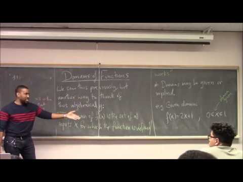 Math 195 Lecture 14 - Piecewise functions; Domains; and Parabolas