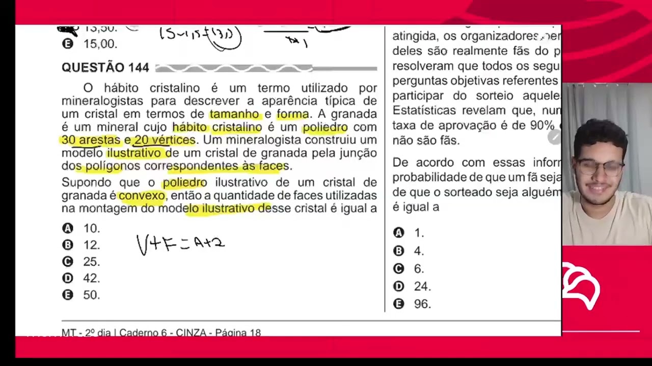 Resolução em Vídeo — Questão 153 ENEM 2017 PPL