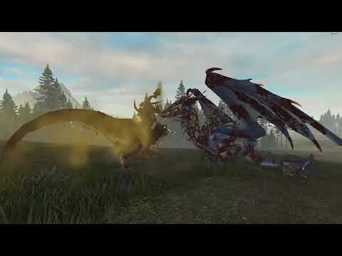 Prince on Star Dragon VS Kroq-Gar on Grymloq - Total War: Warhammer 2