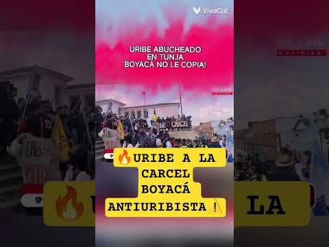 🚨 Rechazo total en Tunja, Boyacá: abuchean a Álvaro Uribe y le gritan “fuera” 📢