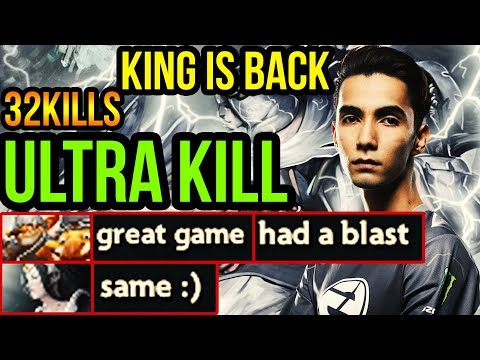 Evil Geniuses Sumail Mirana Ultra Kill Mid - 32kills King is Back - Dota 2 7.19