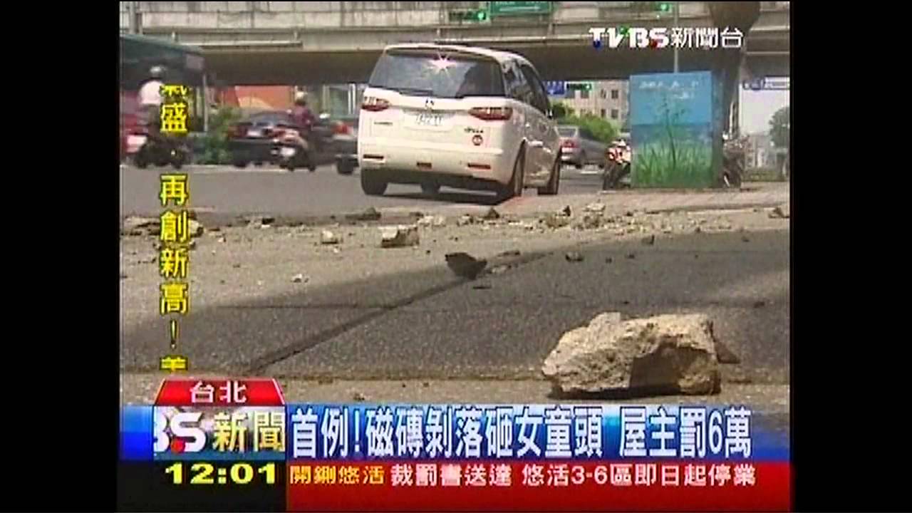 頭破恐癱!磁磚砸女童 屋主罰6萬