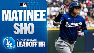 Back with a BANG! ???? Shohei Ohtani smashes a LEADOFF HOME RUN for the Los Angeles Dodgers! ????