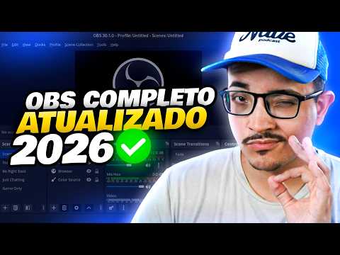Como configurar o OBS Studio para fazer LIVE E GRAVAÇÃO | TUTORIAL COMPLETO OBS STUDIO 2026