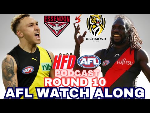 AFL WATCH ALONG | ROUND 10 | ESSENDON BOMBERS vs RICHMOND TIGERS
