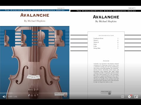 Avalanche, by Michael Hopkins – Score & Sound