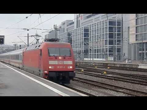 Anfahrsound BR 101 (101 071 vor IC 2312 in Stuttgart)