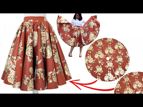 DOPPELKREISROCK ✅ Rundrock schneiden und nähen