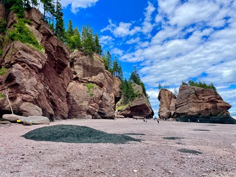 See Some of the Highest Tides in the World at Hopewell Rocks in New Brunswick