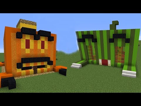 KARPUZ EVİ VS KABAK EVİ - Minecraft Modern Evler
