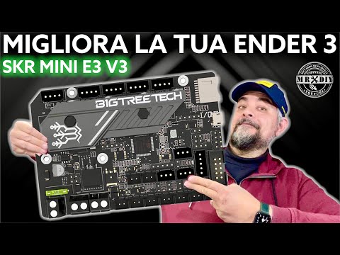 modify Ender 3 3D printer. Bigtreetech SKR Mini E3 V3 motherboard. BLTOUCH. TOUCH SCREEN