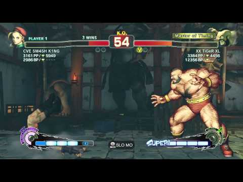 CVE SM4SH K1NG(Cammy) vs XX TiGeR XL(Zangief)