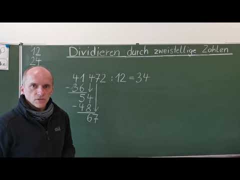 Schriftliches Dividieren durch zweistellige Zahlen