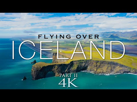 FLYING OVER ICELAND II: Summer in Golden Circle 4K Aerial Nature Film + Relax Moods Music UHD 1 HR
