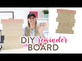 EASY IRON-ON WOOD PROJECT WITH CRICUT - DIY REMINDER BOARD! EASY IRON-ON WOOD PROJECT WITH CRICUT - DIY REMINDER BOARD!
