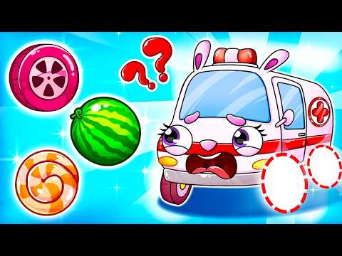 Ambulance Lost Wheel 🚑 Wheels on the Ambulance | YUM YUM - Funny Kids Songs
