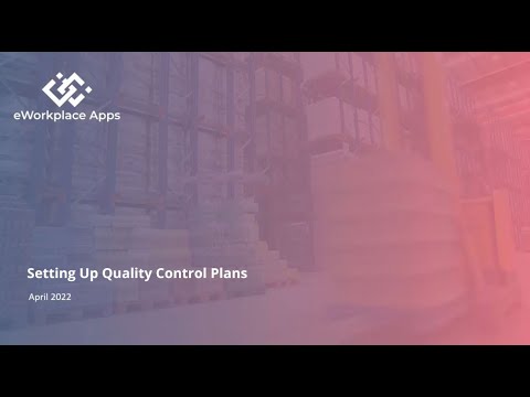 Quality Management Suite- Setting up Quality Control plans