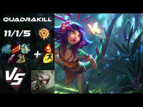 TOP Neeko vs Camille [QUADRAKILL] - NA Grandmaster Patch 14.17
