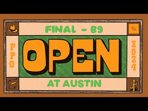 2024 The Open at Austin | FPO FINALB9 | Scoggins, Mertsch, Blomroos, Gannon | Jomez Disc Golf