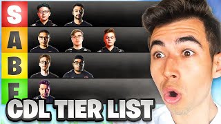 RANKING EVERY CDL PRO IN VANGUARD before COD CHAMPS | CDL PRO TIER LIST