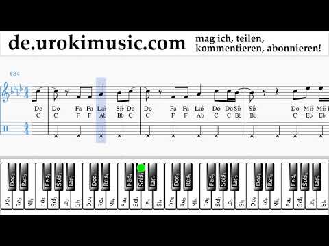 Klavier Lernen (rechte Hand) Camila Cabello - Something's Gotta Give Tabulatur um-ih995