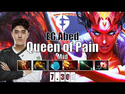 Queen of Pain Mid | EG.Abed | BROKEN MID HERO FOR TI 10 | 7.30d Gameplay Highlights