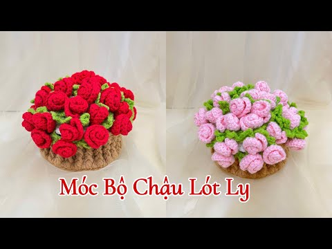 Bộ lót ly kèm chậu