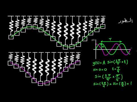 الصف الحادي عشر الفيزياء الاهتزازات والموجات الميكانيكية ثابت الطور