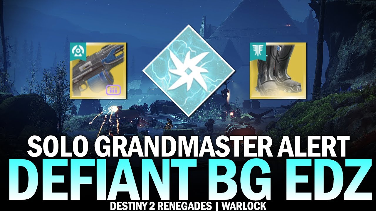 Solo Grandmaster Alert Defiant Battleground EDZ (Geomags Arc Warlock) [Destiny 2 Renegades]