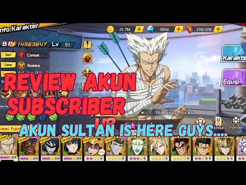 SUBSCRIBER ACCOUNT REVIEW, SULTAN ACCOUNT IS HERE - ONE PUNCH MAN: THE STRONGEST version V3