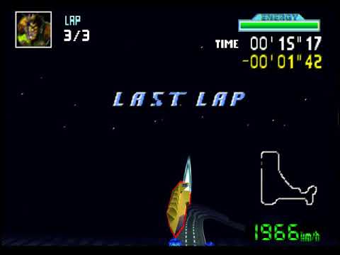 [TAS] Backwards F-Zero X Climax: Lightning - G Trace