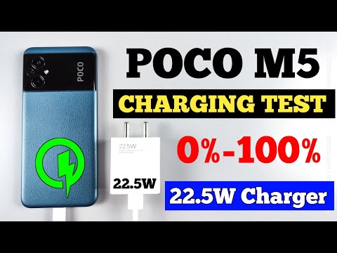 Poco M5 Charging Test 22.5 Watt | 0%-100% Fast Charging Test Poco M5