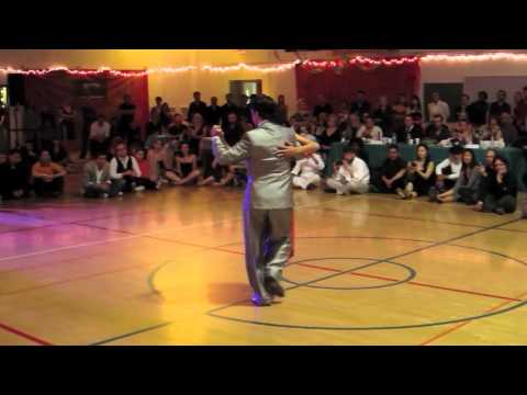  Roxana Suarez  and  Sebastian Achaval  are  dancing  to  the  tango  "  Llueve Otra Vez  "