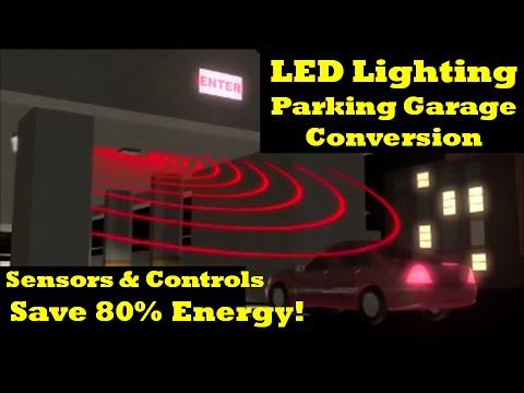 LED Retrofit Parking Garage, Sensor Controls Save 80% Energy / 175 - 3,200 Watt / apogeeled.com