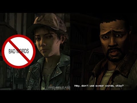 Lee and Clementine both discourage swearing choices