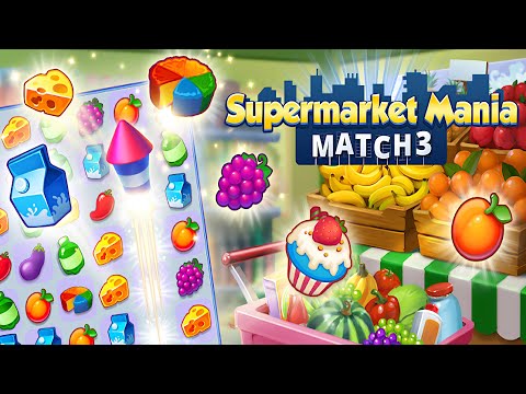 Supermarket Mania - Match 3 (by G5 Entertainment) IOS Gameplay Video (HD)