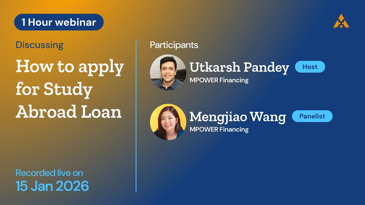 Live Session: How to apply for Study Abroad Loan - Jan 15, 2026