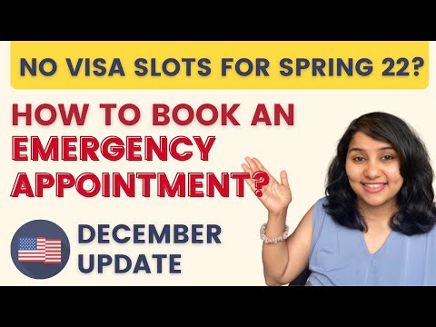 How do I get an emergency visa appointment for Spring 2022 intake?
