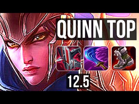 QUINN vs GRAVES (TOP) | 13/1/3, 2.0M mastery, Legendary, Rank 8 Quinn, 300+ games | NA Master | 12.5