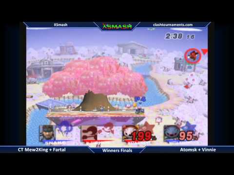 XSmash - CT Mew2King + Fatal vs Atomsk + Apex Vinnie - Winners Finals - SSBB