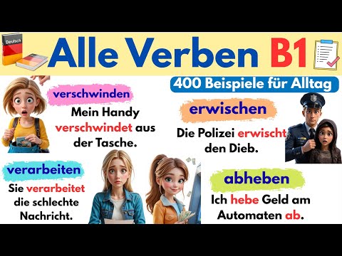 Alle Verben für B1 📚 – 400 Beispiele für Alltag & Prüfung ✅ #DeutschB1