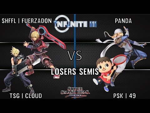 INFINITE 3 SSB4 - FUERZADON/CLOUD VS PANDA/49 - TEAMS - LOSERS SEMIS
