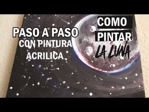 Como pintar una luna con Acrilico - Isabelle Art -