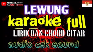 Download lagu LEWUNG - karaoke versi koplo 2021 full lirik dan chord gitar - audio cocok untuk cek sound  glerrr mp3