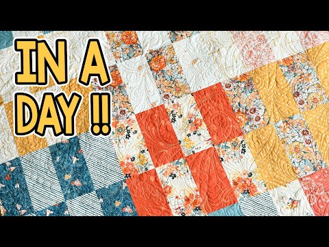 Karierter Ziegelstein | Fat Quarter-Muster | Schnelles und einfaches Quiltmuster!