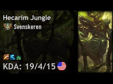 Hecarim Jungle vs Lee Sin - Svenskeren - NA Challenger Patch 6.21